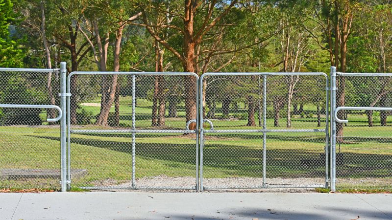 Chain Link Gate Installation detail